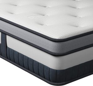 Vesgantti Twin XL Mattress 8 Inch Innerspring Multilayer Hybrid XL Twin Mattress – Ergonomic Design with Memory Foam and Pocket Spring Mattresses Twin XL Size – Box Top Series Medium Firm Feel
