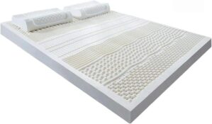 Natural Latex Topper,Organic Latex Mattress Topper 100% Natural Latex Mattress Slow Rebound Mattresses Customized Tatami Mattress with Inner Cover(4in,200x220cm(79x86in))