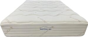 Premium King Mattress with Pressure Balance Latex System Medium Firm, Durable and Breathable Cushion Organic Cotton Cover for Added Comfort Suitable for All Sleeping Positions