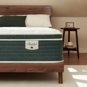 Hybrid 12 Inch Full Size Mattress- Medium Firm- Contouring Gel Memory Foam & Innerspring Coils – Cooling Fiber- CertiPUR-US Certified- Pressure Relief Layers- No Fiberglass- Forever Warranty