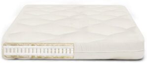 The Futon Shop Comfort Rest Organic Latex Futon Mattress King with Wool, Cotton – Cotton Mattress with Org Cotton Case – Wool Futon Bed Mattress with A Firm Mattress Feel – Natural Mattress for Sleep