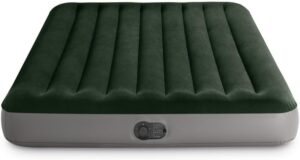 Intex 66103WL 10in Queen Durabeam Prestige Air Mattress Bed with Internal Fastfill USB Powered Pump