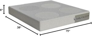 Queen Mattress with Natural Latex, Medium Plush, Dark Green