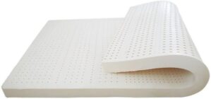100% Natural Latex Mattress, Soft Mattress Topper Portable Relieves Pressure, 5Cm Thick Latex Mattress with Organic Cover,5cm/2in,150x200cm(59x79in)