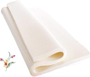 LIchaensc Warm Mattress,Latex Mattress,Breathable and Comfortable,Durable and Not Easy to Collapse,Memory Foam Mattress Topper,Natural Latex Mattress,1in,160x200cm(63x79in)