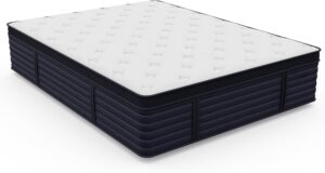 14.5 Inch Mattress Twin Hybrid, Medium Feel Latex Memory Foam Mattress, Certipurus Certified