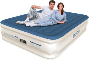 DIVON Air Mattress Queen with Built in Pump,18” Raised Self Inflatable Mattress,Foldable Blow Up Mattress in 3 Mins,Portable Air Bed for Camping,Travel&Floor,Queen Size Air Matress for Adults,660lbs