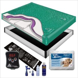 INNOMAX 98% WAVELESS WATERBED Mattress/Liner/Digital Heater/PAD/Fill Drain/Conditioner KIT for hardside (Wood Frame) waterbeds (California King 72×84 1G8P1)