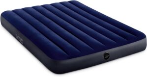 Intex 64758E Dura-Beam Standard Downy Air Mattress: Fiber-Tech, Full Size, 10in Bed Height, 600lb Weight Capacity, Pump Sold Separately