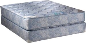 Dream Solutions USA Chiro Premier Gentle Firm Orthopedic (Blue Color) Queen Size 60″x80″x9″ Mattress and Box Spring Set – Fully Assembled, Good for Your Back, Long Lasting and 2 Sided