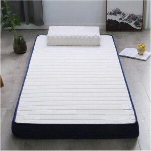 Full Size Mattress, Latex Mattress, High-Density Memory Foam Mattress, Foldable Washable Floor Sleeping Mat Single Twin Sofa Tatami Mattress (Color : White, Size : 53.15 * 78.7in*2.36in)