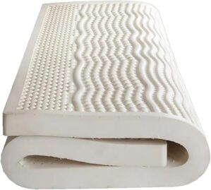 NaKeah Latex Mattress – 7 Support Zones – Breathable Honeycomb Vent Soft and Comfortable, 100% Natural Latex Mattress,5cm,135x200cm