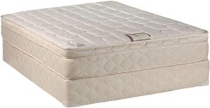 Dream Solutions USA DS USA Dream World Innerspring Pillowtop (Eurotop) Full Size Mattress Set, Bed Frame Included Foam, Orthopedic Type, Longlasting Comfort