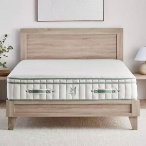 Mark Hotel Premier Medium-Firm Hybrid Mattress with Organic Latex-GOTS‐Certified Organic Cotton and Wool-Handcrafted in USA