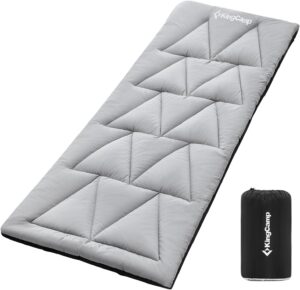 KingCamp Cot Mattress, Portable Lightweight Camping Sleeping Mat Soft Comfortable Non-Slip Cot Pad for Camp Cot, RV Bunk & Twin Beds