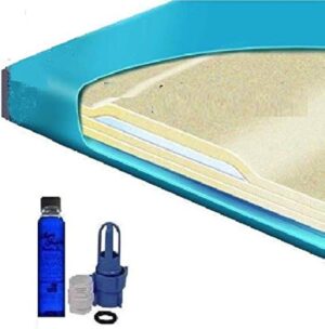 Queen 3000L 80% Semi Waveless Waterbed Mattress with Fill Kit and 4oz Conditioner
