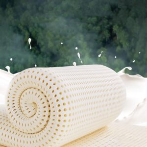 NaKeah Latex Mattress, 100% Natural, Medium Firm, Double, 180x200cm, 2.5cm Thick