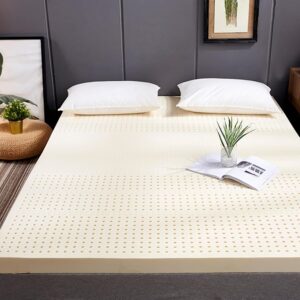 NaKeah Latex Mattress 100% Latex Medium/Soft Firmness 7 Zones Orthopaedic Mattress with Removable Cover,10cm,100x200cm