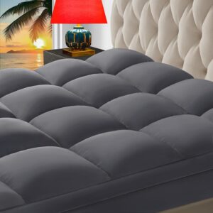 CHOKIT Queen Mattress Topper, Extra Thick Pillow Top Mattress Pad for Back Pain Relief, Cooling Bed Topper Mattress Cover with 8-21 Inch Deep Pocket