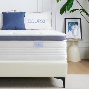 Full Size Mattresses, 14 Inch Full Medium Plush Mattress in a Box with Gel Memory Foam, Individually Pocketed Springs for Pressure Relief and Back Pain Relief, 100-Night Trial