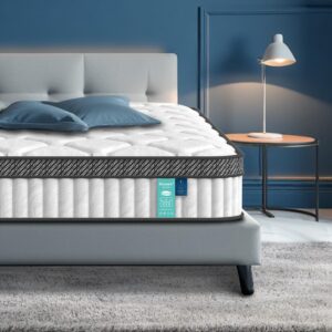 10 inch Queen Mattress, Hybrid Memory Foam and Pocket Spring, Motion Isolation, Medium Firm,Edge Support, Soft Touch, Cool and Breathable,Comfortable Mattress in a Box