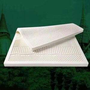 NaKeah Latex Mattress 100% Latex Medium Soft 5/7.5/10 cm Firmness 7 Zones Orthopaedic Mattress with Removable Cover,7.5cm,90x190cm