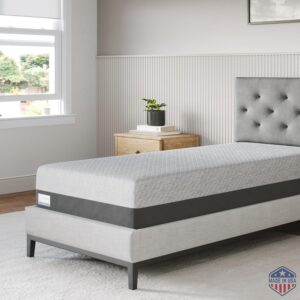 Gel Memory Foam Mattress in a Box, Made in The USA, CertiPUR-US Bed, 8 inch Firm – TwinXL