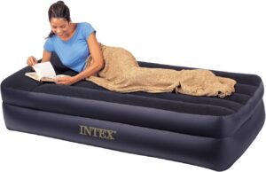 Intex 66707E Comfort Bed – Rising Comfort Twin Airbed with built-in Electric Pump