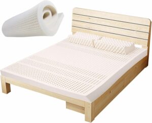 Natural Rubber Pure Mattress 80×210cm(31×83inch), 100% Natural Latex Mattresses Help Relief Shoulder & Back Pain, Latex Mattress, Queen Mattress, Home Bedroom Cushion,2in