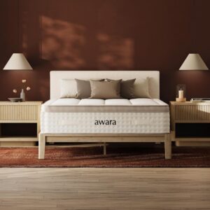 Awara Premier Luxury Hybrid Full Mattress 12 Inch – Certified Natural Latex – Sustainable New Zealand Wool – Fiberglass-Free – 365-Night Trial