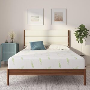NapQueen Twin Size Green Tea Infused Memory Foam Mattress, 12 Inch, CertiPUR-US Certified