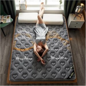 Mattress Topper Queen, Latex Hard Foam Mattress, Foldable Single Double Mattress In Student Dormitory, Bedroom Tatami Mattress, Latex, Hard Cotton, Medium Hardness ( Color : C , Size : 71*78.7in*3.54i