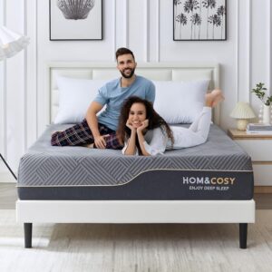 WEUP Extra Firm Memory Foam Mattress 10 Inch Full, Luxury Cooling Gel Green Tea Flip Firm Mattress for Cool Sleep, Pressure Relief, Fiberglass Free, CertiPUR-US Certified, Made in USA 75” x 54”