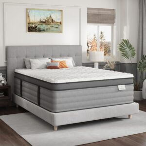 Onlylucky California King Mattress – 12 Inch Gel Memory Foam Cal King Bed for Pressure Relief & Motion Isolation, Premier Comfort Night Sleep, Hybrid Mattress in a Box, CertiPUR-US, Medium