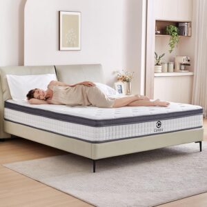 Full Size Mattress, 10 inch Hybrid Mattress in a Box, Medium Firm, Pressure Relief & Motion Isolation, Gel Memory Foam Pocket Springs, CertiPUR US Certified, 365 Nights Trial