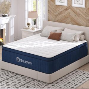 14 Inch Cal King Mattress in a Box, California King Mattress,Medium Ultimate Motion Isolation with Memory Foam and Pocket Spring, Strong Edge Support