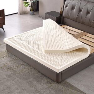 Latex Mattress 100% Latex Medium/Soft 7 Zones Orthopaedic Mattress with Removable Cover,2.5/5/7.5/10cm Thick Natural Latex Mattress,7.5cm,180x200cm