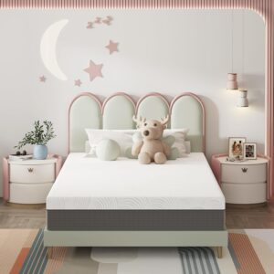 12 Inch Twin XL Size Mattress Gel Memory Foam for Cool Sleep & Pressure Relief, Medium Mattress in a Box, Removable Washable Cover, No Fiberglass