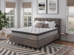 FLEXISPOT Assembled in USA 12″ Queen Diamond Innerspring Hybrid and Cooling Gel Memory Foam Mattress, Pressure Relief, and Motion Isolation, CertiPUR-US and Oeko TEX Certified.