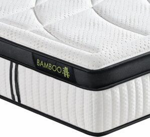 Suiforlun King Mattress, 14 Inch Hybrid Gel Memory Foam and Pocket Coils Innerspring, Euro Top Luxury King Bed Mattress with 7 Premium Layers, Pressure Relief, CertiPUR-US Certified, 80″x76″x14″