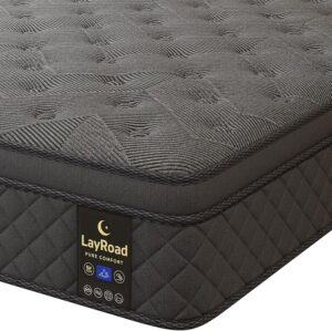 Twin Mattress | 12 Inch Hybrid Gel Memory Foam & Pocketed Coil, Cooling Comfort, Medium Firm, Motion Isolation, Edge Support, CertiPUR-US Certified | 100-Night Trial