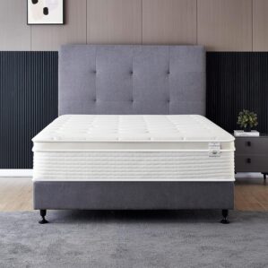 Queen Size Mattress – 12 Inch Cool Memory Foam & Spring Hybrid Mattress with Breathable Cover – Comfort Plush Euro Pillow Top – Rolled in a Box – Oliver & Smith