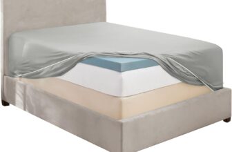 Hearth & Harbor Extra Deep Pocket King Size Bed Linen – 1800 Microfiber, Light Grey Fits up to 24” Mattress