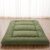 Japanese Floor Mattress, Futon Mattress with Portable Storage Bag and Washable Cover, Roll Up Thick Tatami Mat Suitable for Camping, Guest Room, Green, Twin