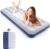 Camping Air Mattress Inflatable Air Bed Flocked Surface Travel Bed Sleeping Pad Air Bed for Outdoor Camping Tent Guest Travelling