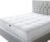 Sleep Mantra 100% Cotton Mattress Topper Twin Size – Premium Wrap-Around Cooling Topper Fits up to 20-Inch Mattress – Extra Soft, Deep Pocket, Breathable & Plush Quilted Down Fill (White)