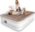 Air Mattress Queen with Built in Pump, Blow up Mattress, Inflatable Mattress, Air Bed Queen Size for Camping, Home & Guest, 3 Mins Self-Inflation/Deflation, colchon inflable Queen, 650lb Max