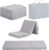 Foldable Floor Mattress for Kids, Toddler Washable Tri Folding Floor Nap Mat for Sleeping Daycare, Child Trifold Futon Sofa Bed with Storage Bag for Girls and Boys
