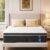 Queen Size Mattress 10 Inch, Medium Firm, Hybrid Mattress with Memory Foam and Individually Pocketed Springs, Pressure Relief and Edge Support, White and Black, Queen Size