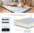 MAXYOYO Little Floral Japanese Futon Floor Mattress, Bed Mattress Topper Portable Thick Sleeping Pad Floor Bed Roll Up Camping Mattress Folding Couch Bed Mattress Pad for Guest Room Twin